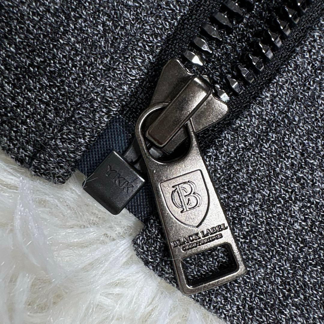 ✨未使用✨ブラックレーベルクレストブリッジ　ブルゾン　フルジップ　裏地チェック柄