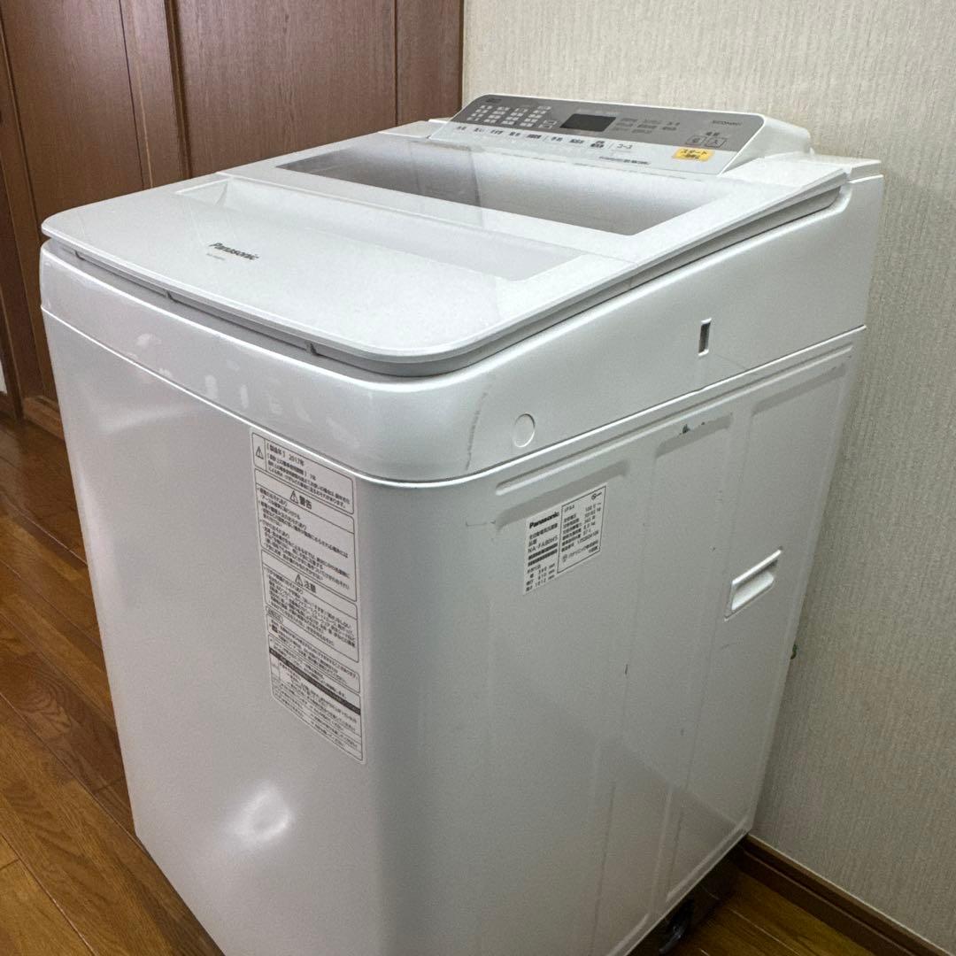 Panasonic NA-FA80H5縦型2017年製//8kg//作動確認済み