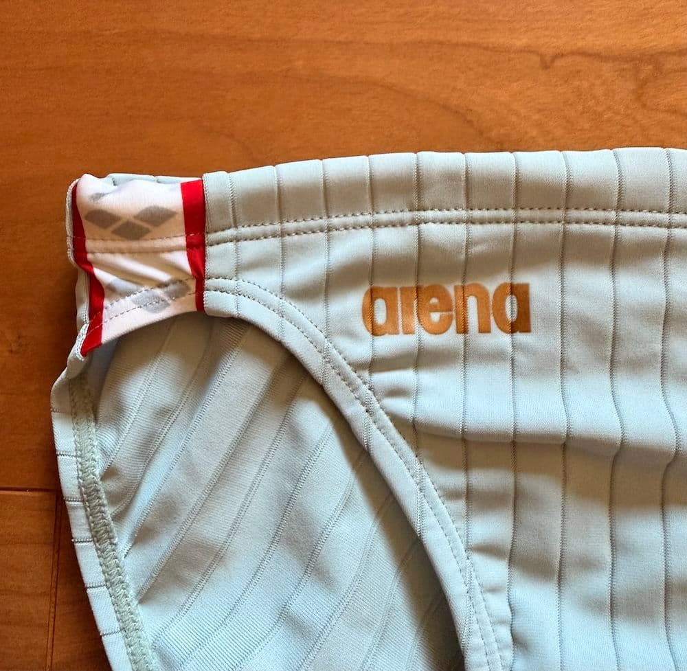 【美品】ARENA ダブルマット ARN2027 ゴールドロゴ Sサイズ 競パン