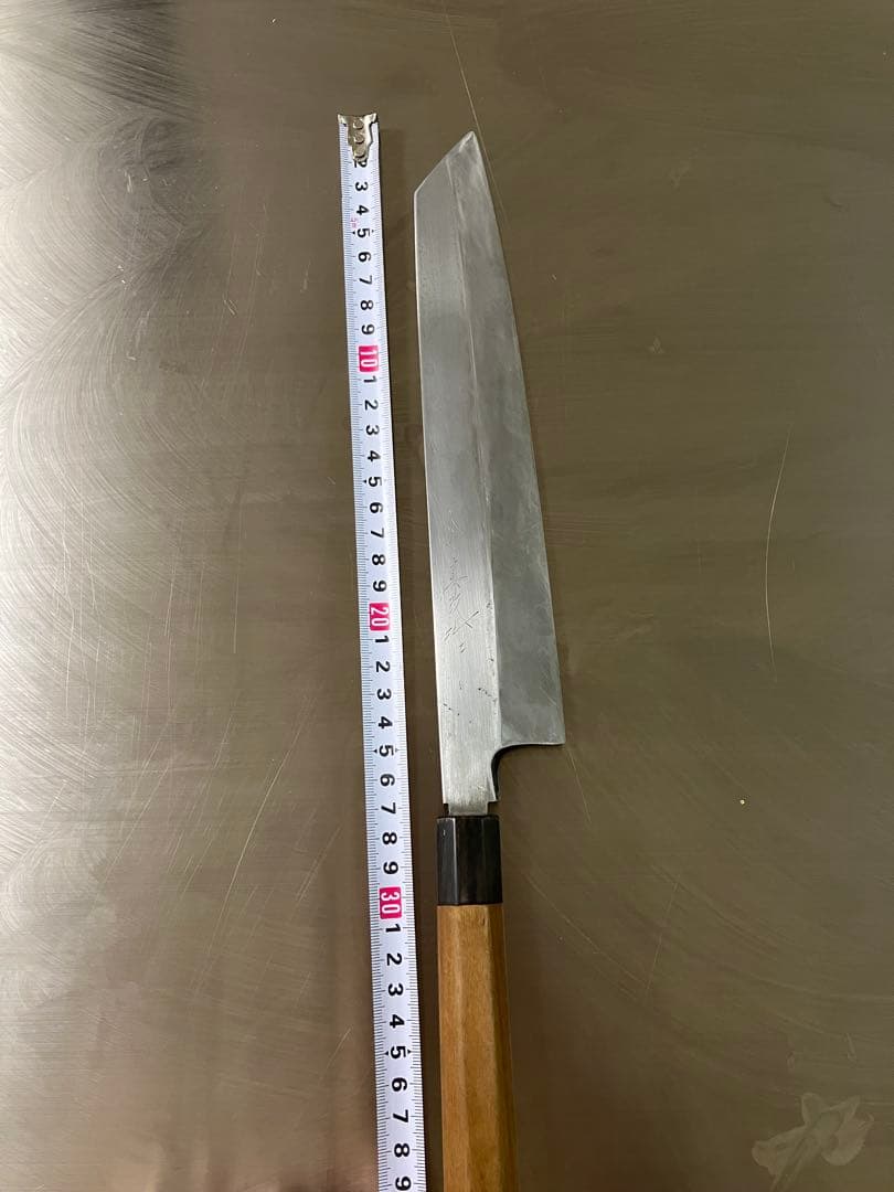 本焼　切付包丁　270mm 薄刃包丁 真改作 ￼刺身包丁