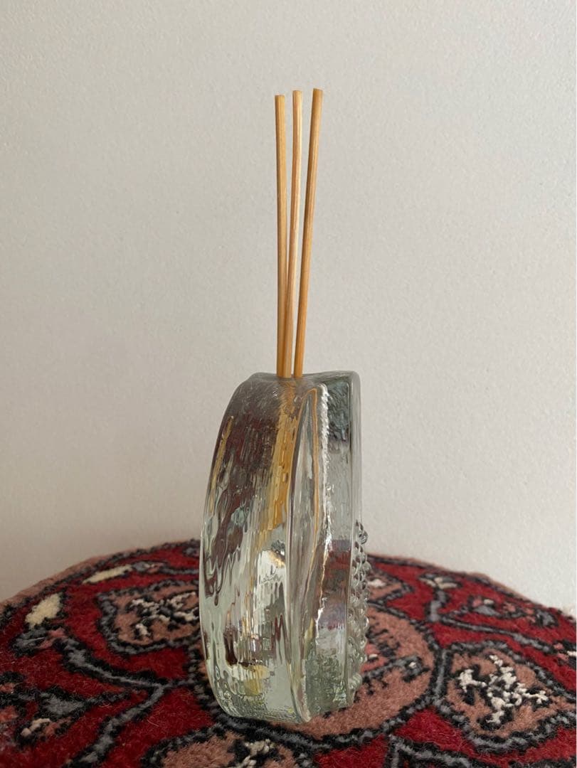 ドイツ アンティーク ビンテージ クリア 小瓶 花瓶 フラワーベース 希少 美品