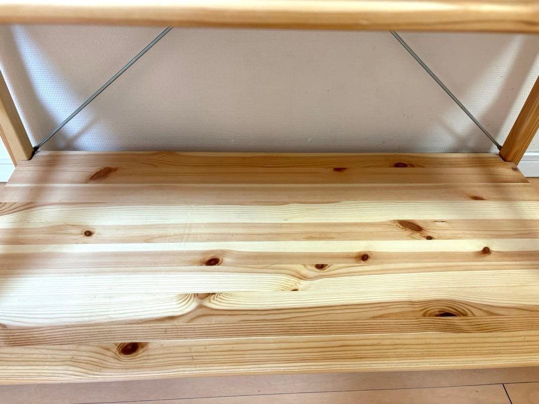 パイン材ユニットシェルフ　86センチ幅　小　無印良品　2個セット　収納棚　木材