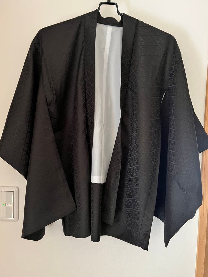 KYOETSU 110-120センチ 七五三黒地紋羽織袴セット