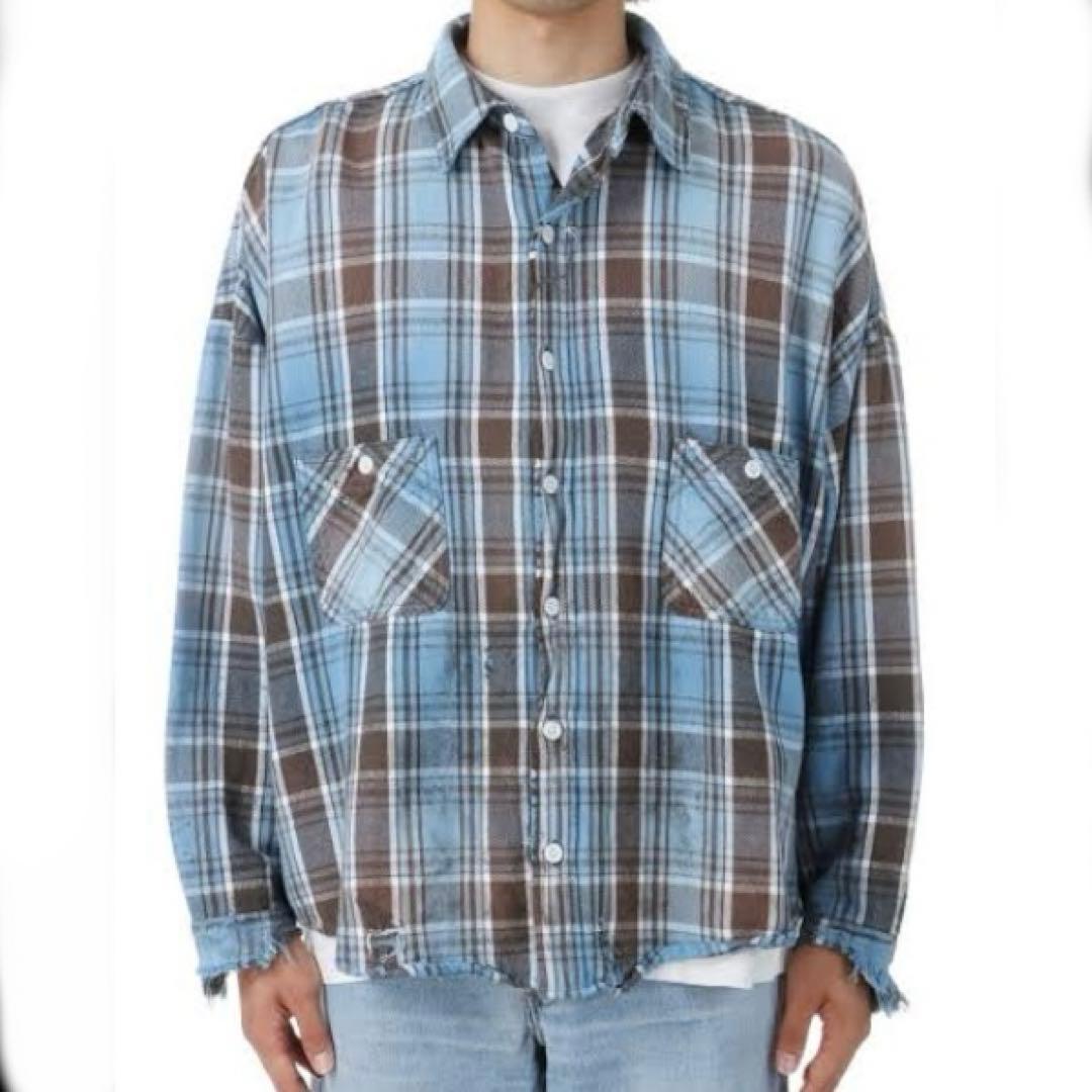 SAINT Mxxxxxx セントマイケル チェックシャツ ヘビネル ネルシャツ