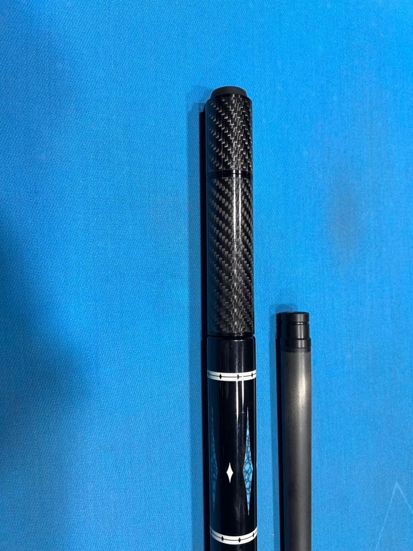 ビリヤードキュー カーボンファイバー 黒