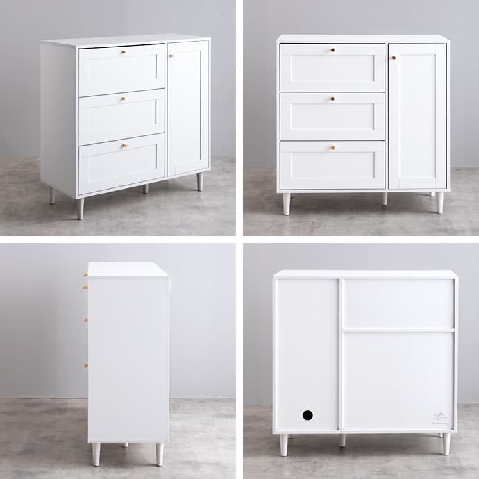 【幅90cm】 Calan キャビネット チェスト アンティーク収納