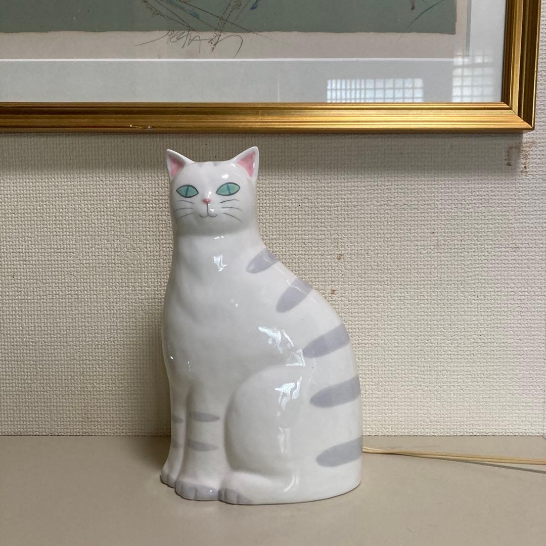 内藤ルネ　猫型卓上ランプ