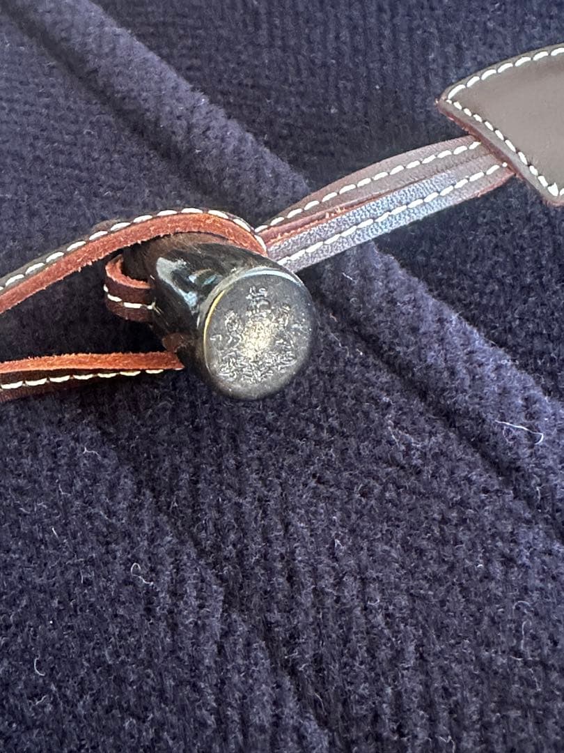 【38試着のみ】OLD ENGLAND ダッフルコート ネイビー