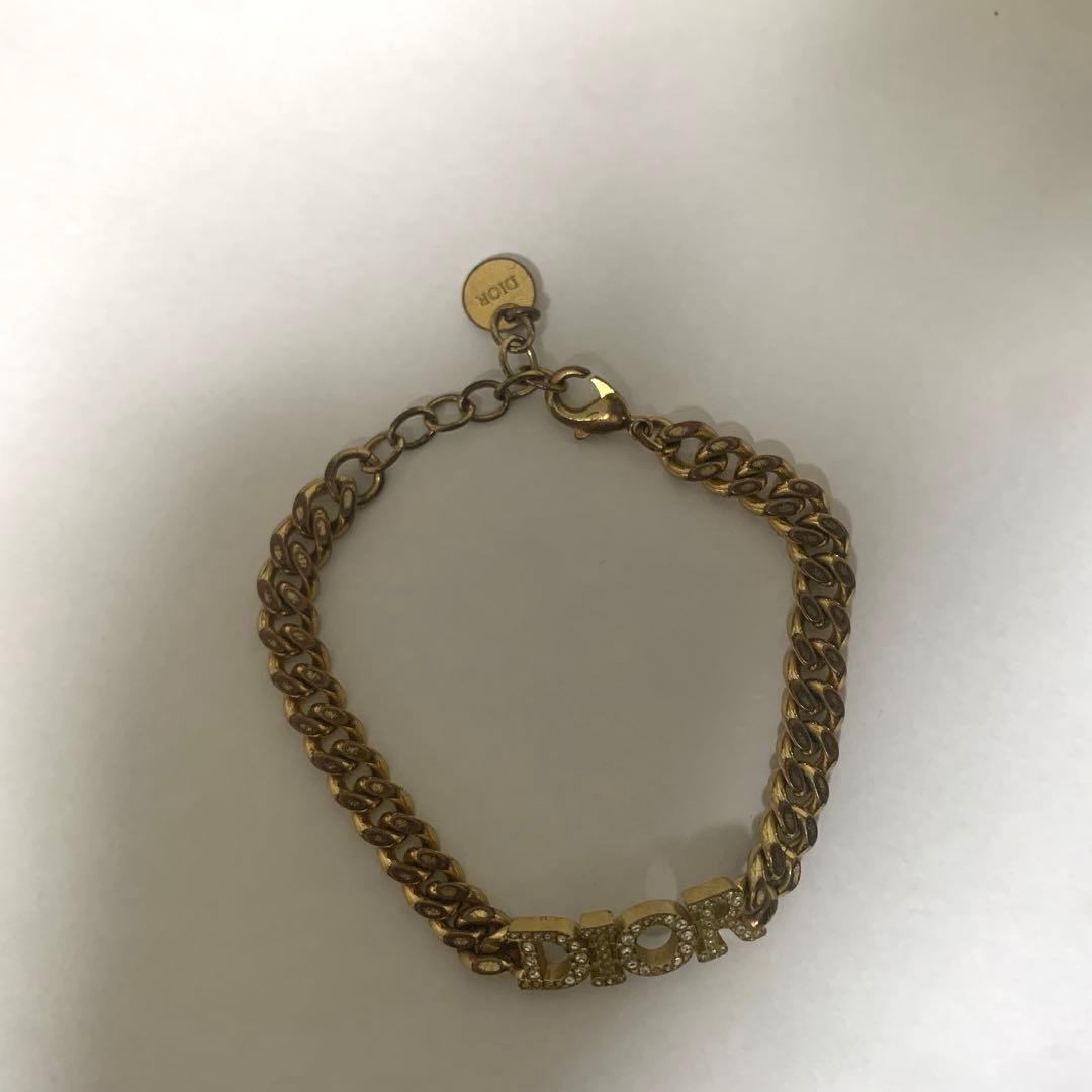 Christian Dior ストーンロゴ　ブレスレット
