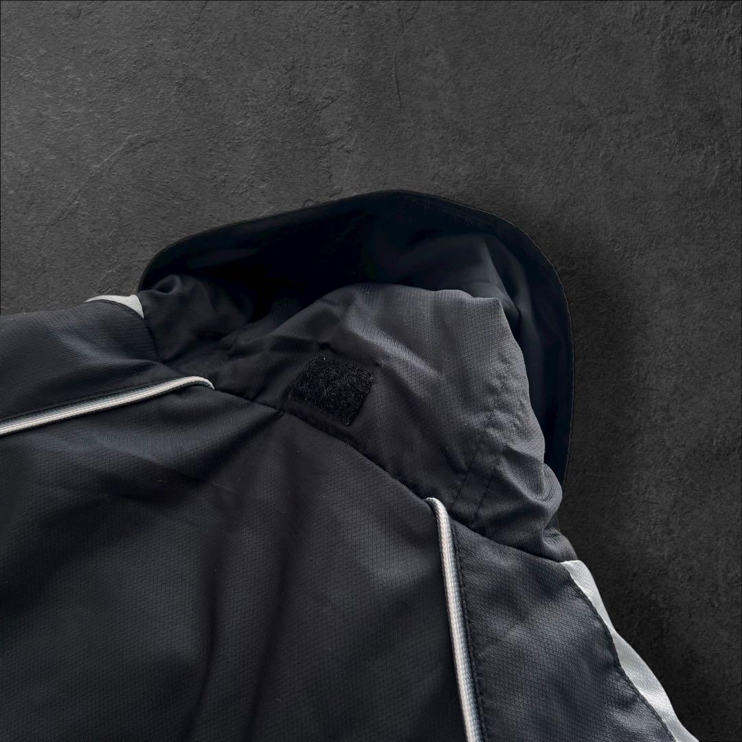 00s nike 短丈 マンチェスターU ナイロンジャケット　ドローコード　L