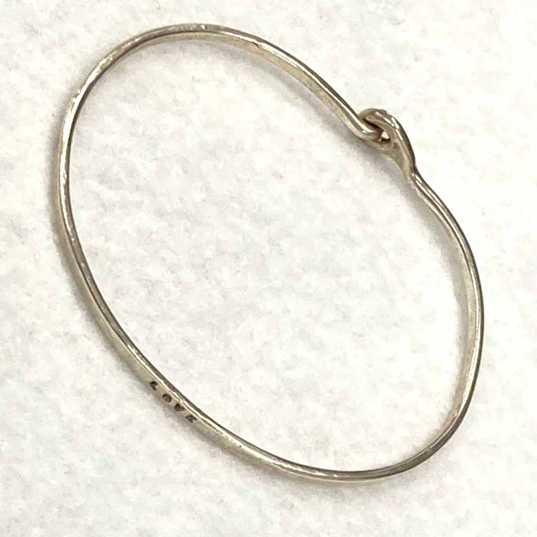 セルジュトラヴァル『 LOVE 』刻印 シルバー バングル フランス ジュエリー