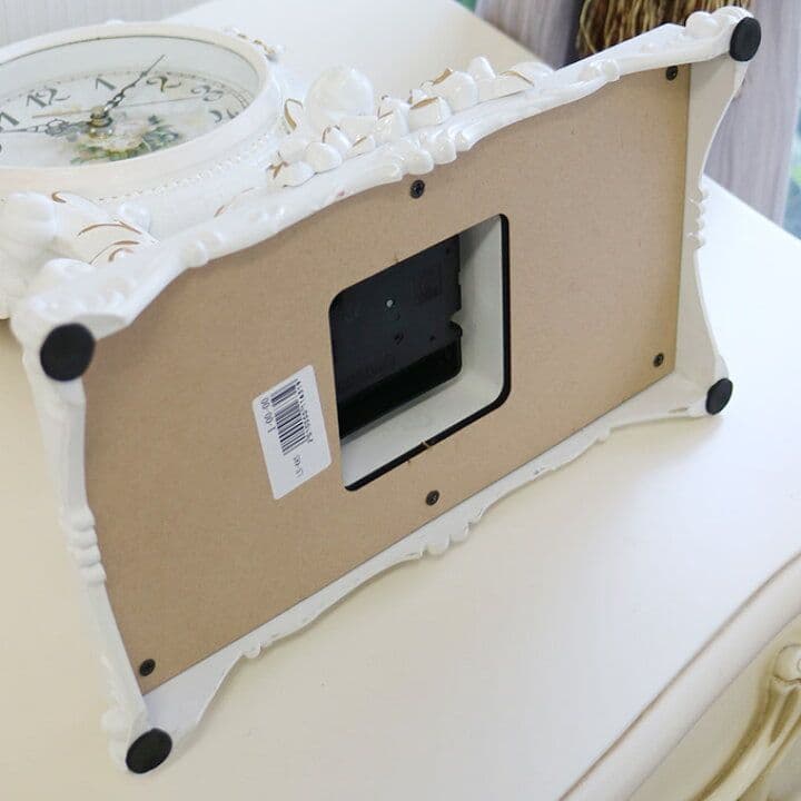 輸入雑貨　プリンセス　ヨーロピアン　姫系　テーブルクロック置時計　回転オブジェ付