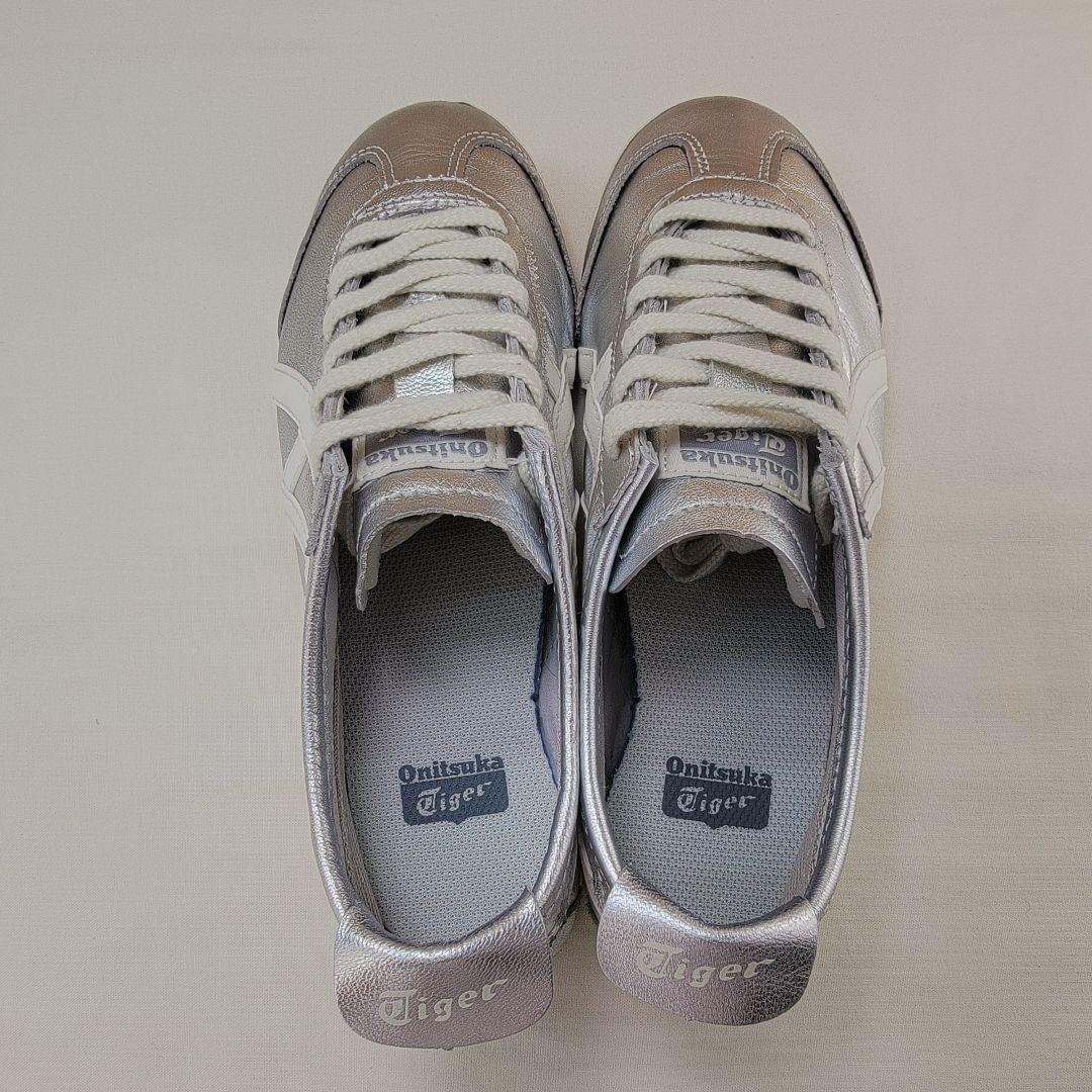 オニツカタイガー メキシコ66 シルバー/ホワイト 24cm