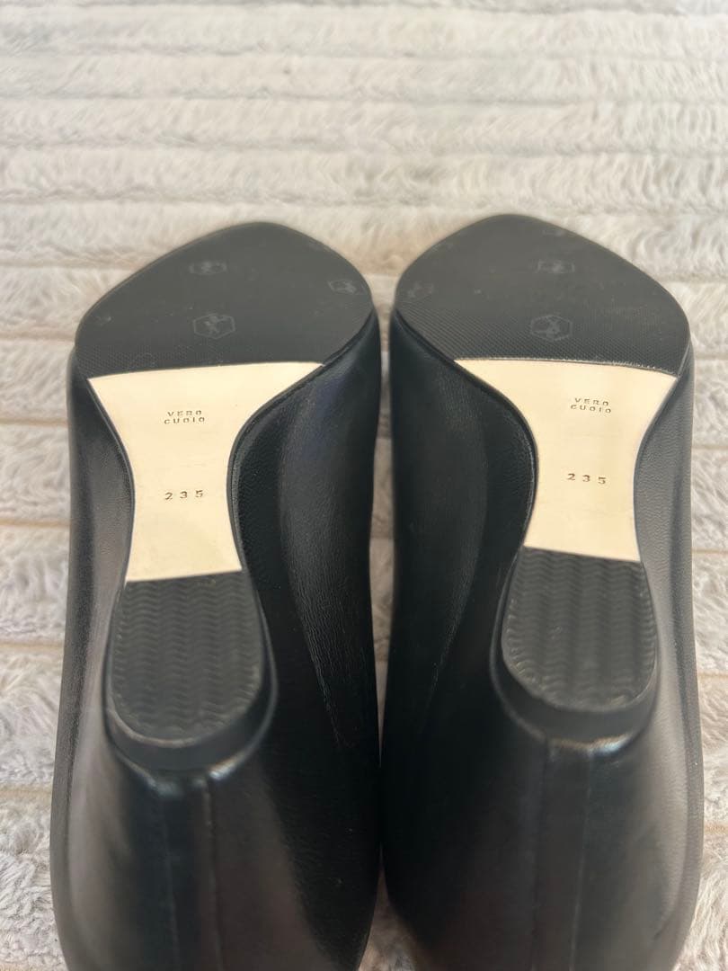 美品 beautiful shoes パンプス　黒23.5cm ポインテッドトゥ