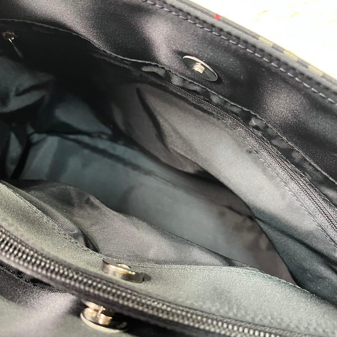 希少✨バーバリー トートバッグ　ナイロン レザー ホースロゴ　A4