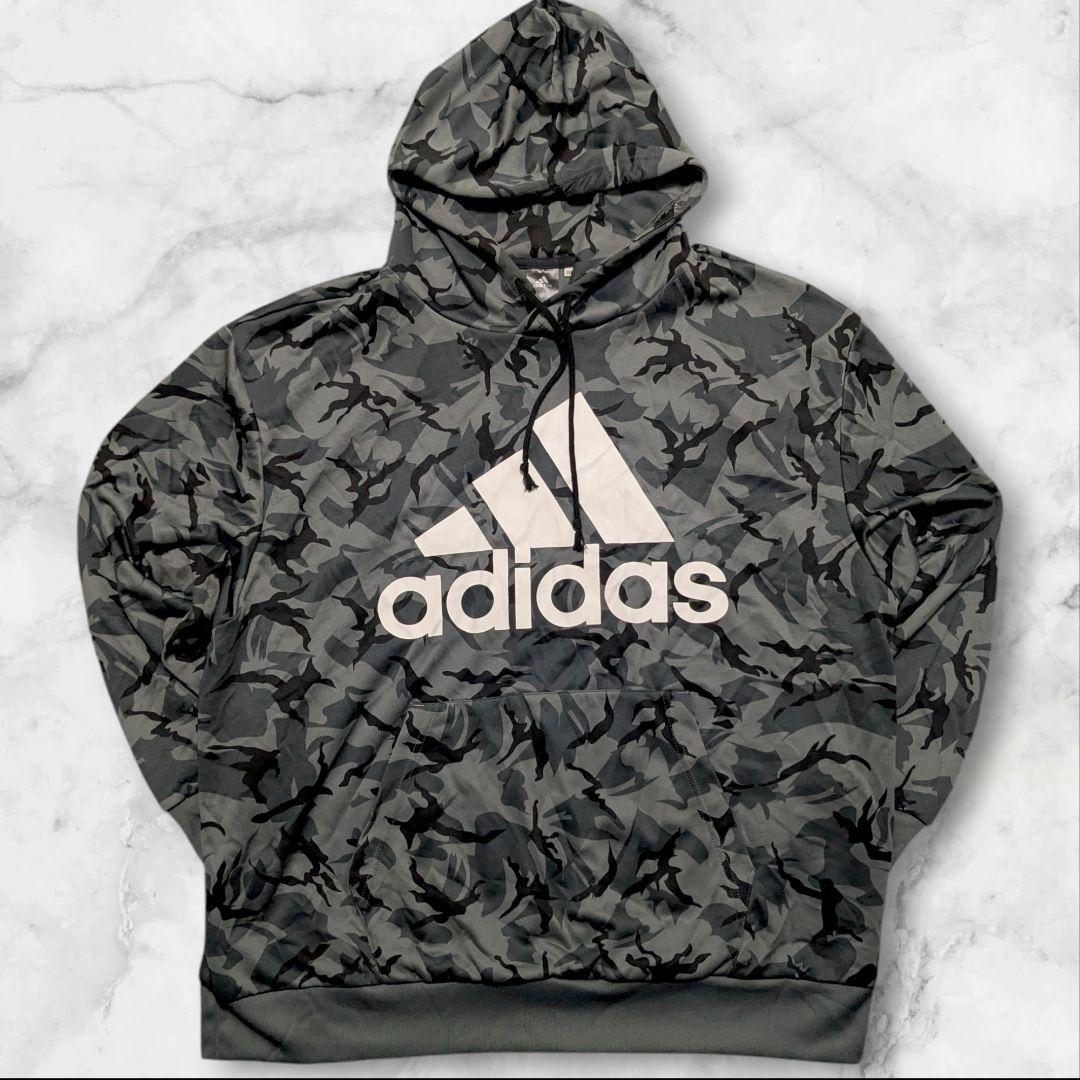 ビックサイズ adidas 迷彩柄 パーカー パンツ 5XO セットアップ