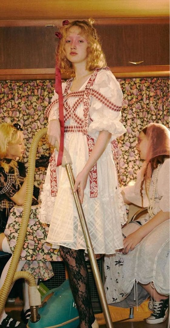 rurumu: 2021ss アシンメトリーワンピース 白