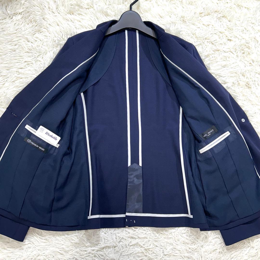 【未使用タグ付♡大きいサイズ2XL】AOKI スーツ3点セット 春夏　ネイビー