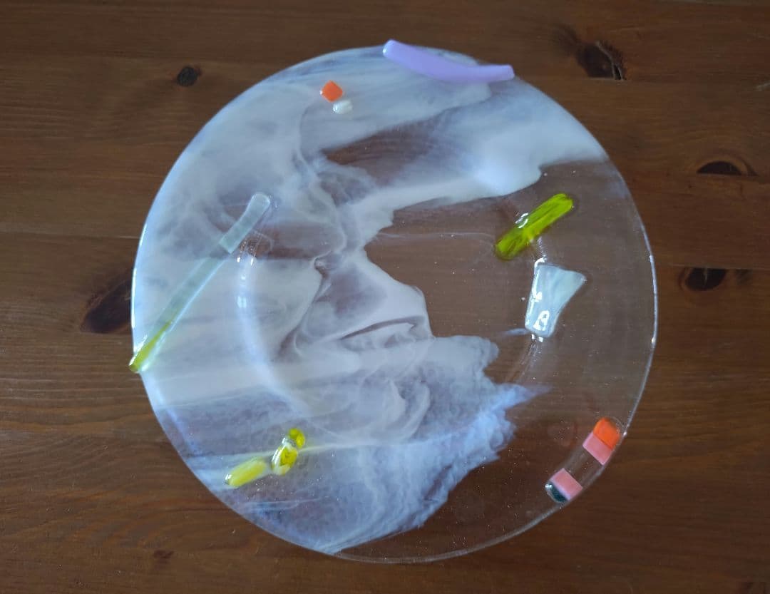 天気雨さん コラージュ皿