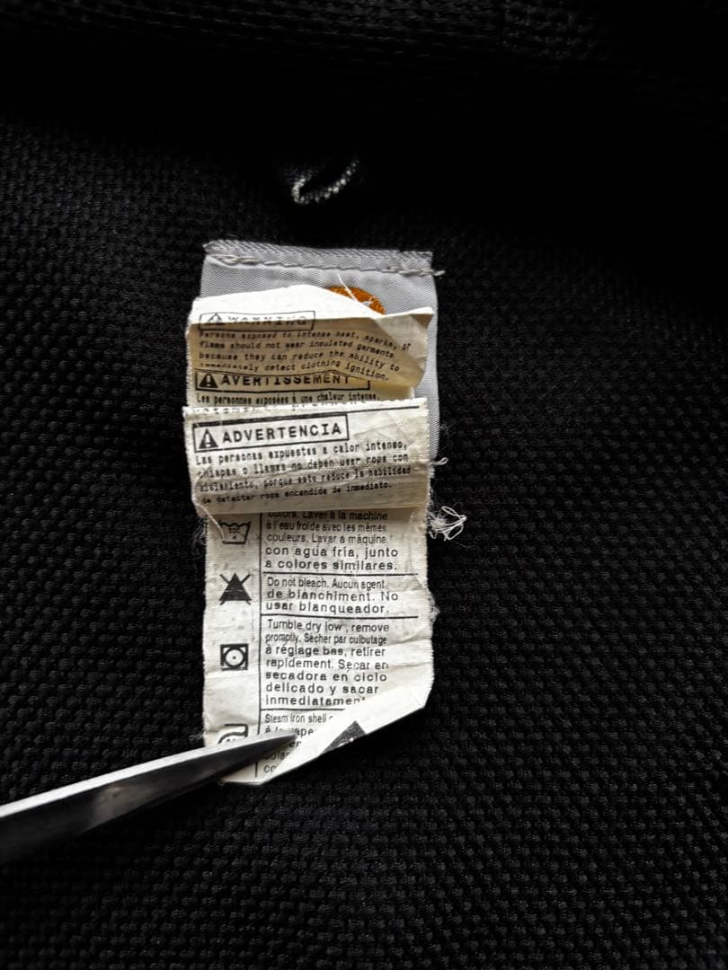 USA製　カーハート　アクティブジャケット ブラック　良フェード　Lサイズ