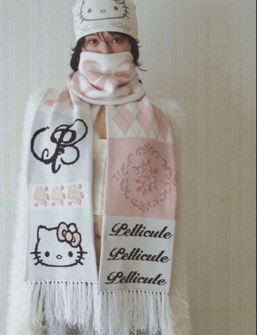 小物 PELLICULE HELLOKITTY hug knitmuffler