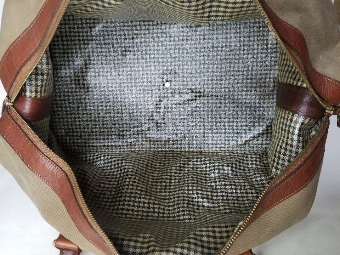 ボストンバッグ ベージュとブラウン