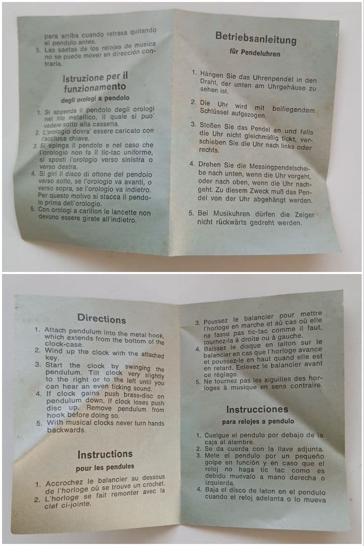 西ドイツ エングストラー社製 森の時計　ゼンマイ巻　ミニチュア鳩時計