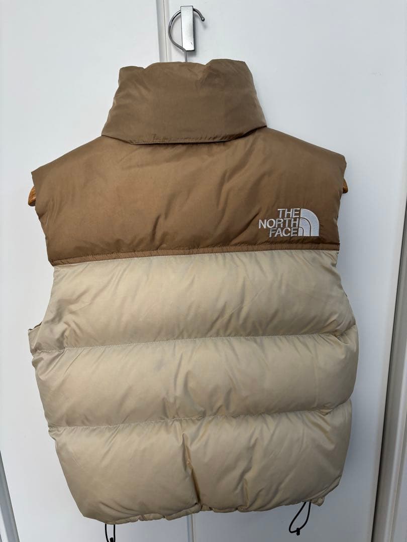 THE NORTH FACE ダウンベスト ベージュ/ブラウン