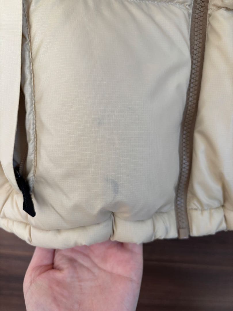 THE NORTH FACE ダウンベスト ベージュ/ブラウン