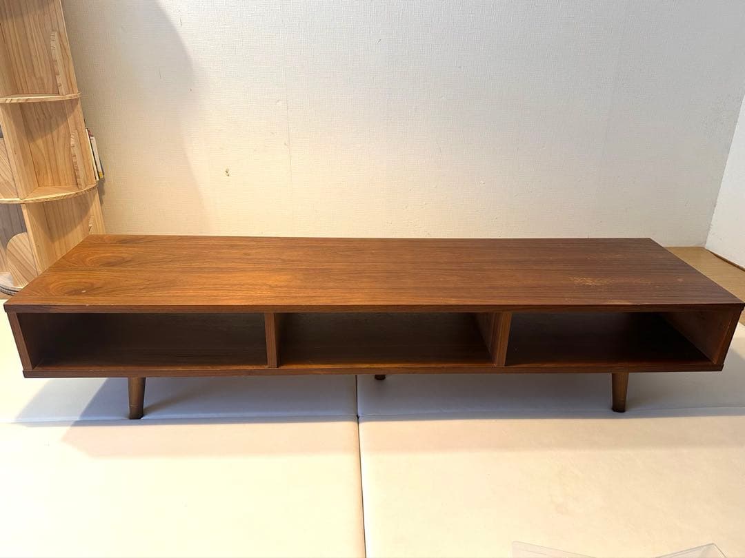 ウッド調テレビ台 オープンシェルフ 3収納