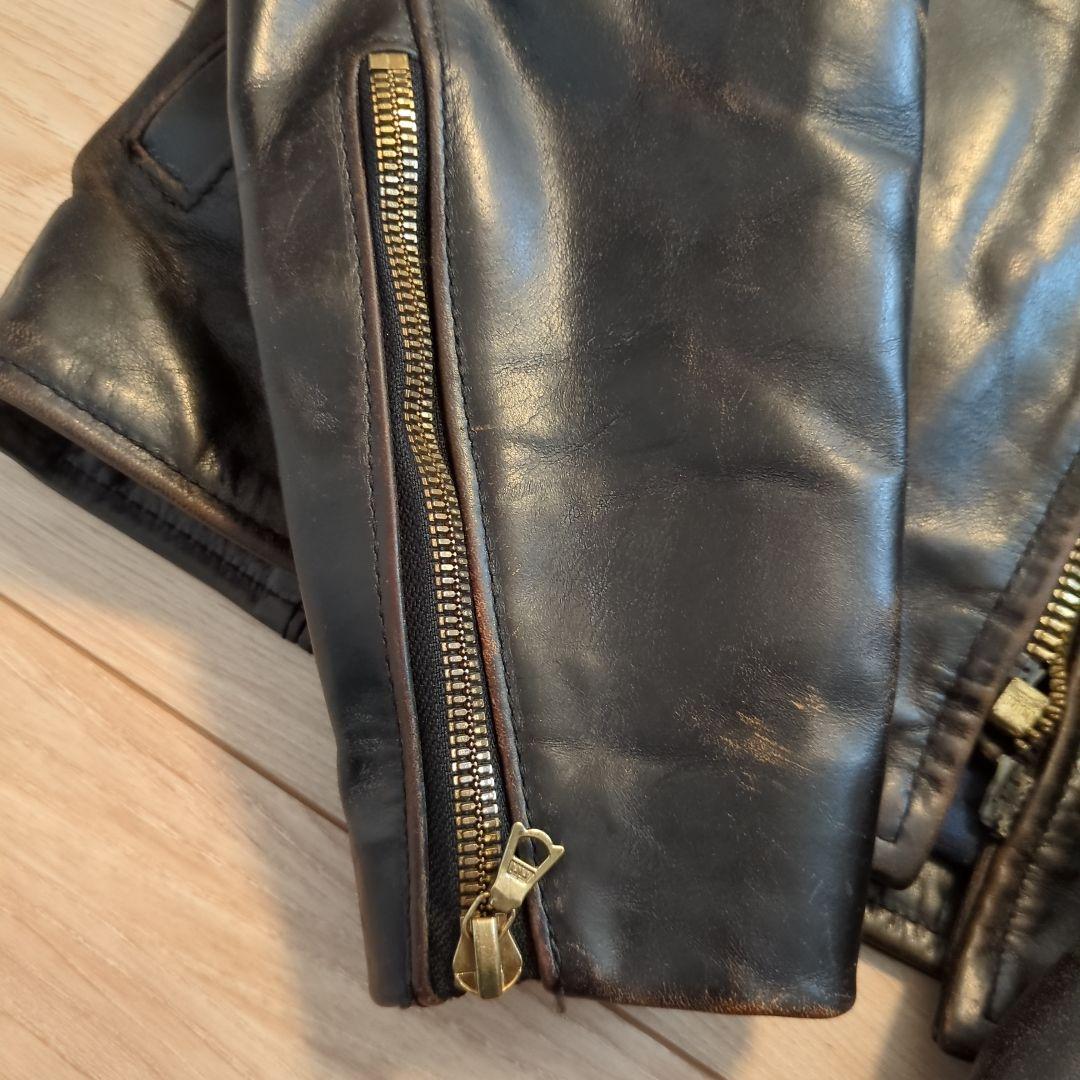 VANSON ENFホースハイドシングルライダースジャケット