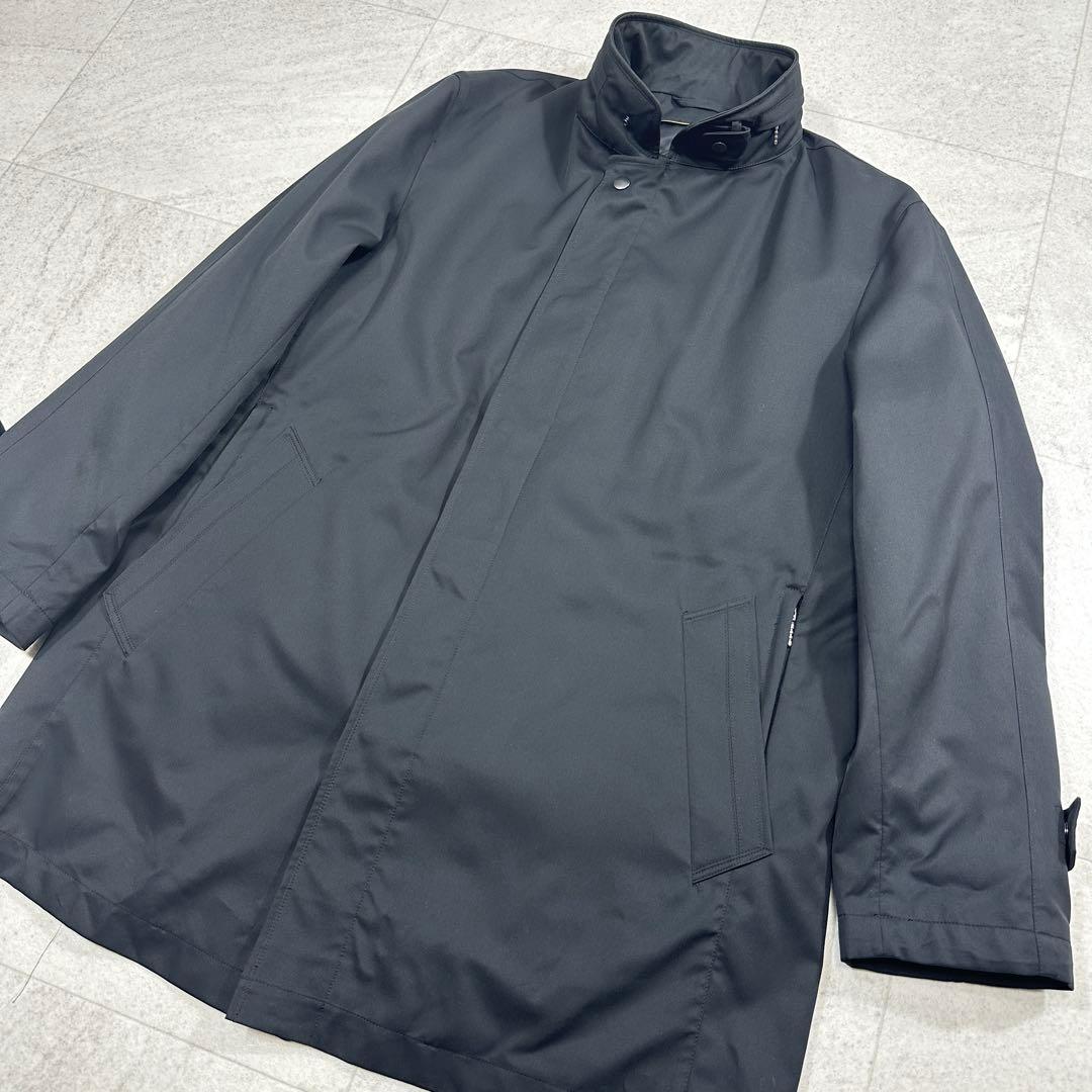 【SANYO】ゴアテックス ダウンライナー付 ステンカラーコート フード M