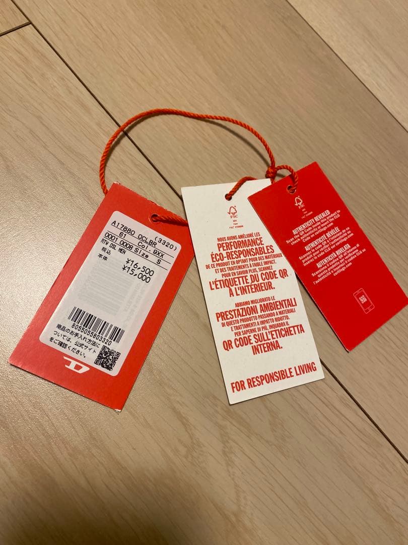 サイズS ディーゼル　DIESEL T-shirt with llic