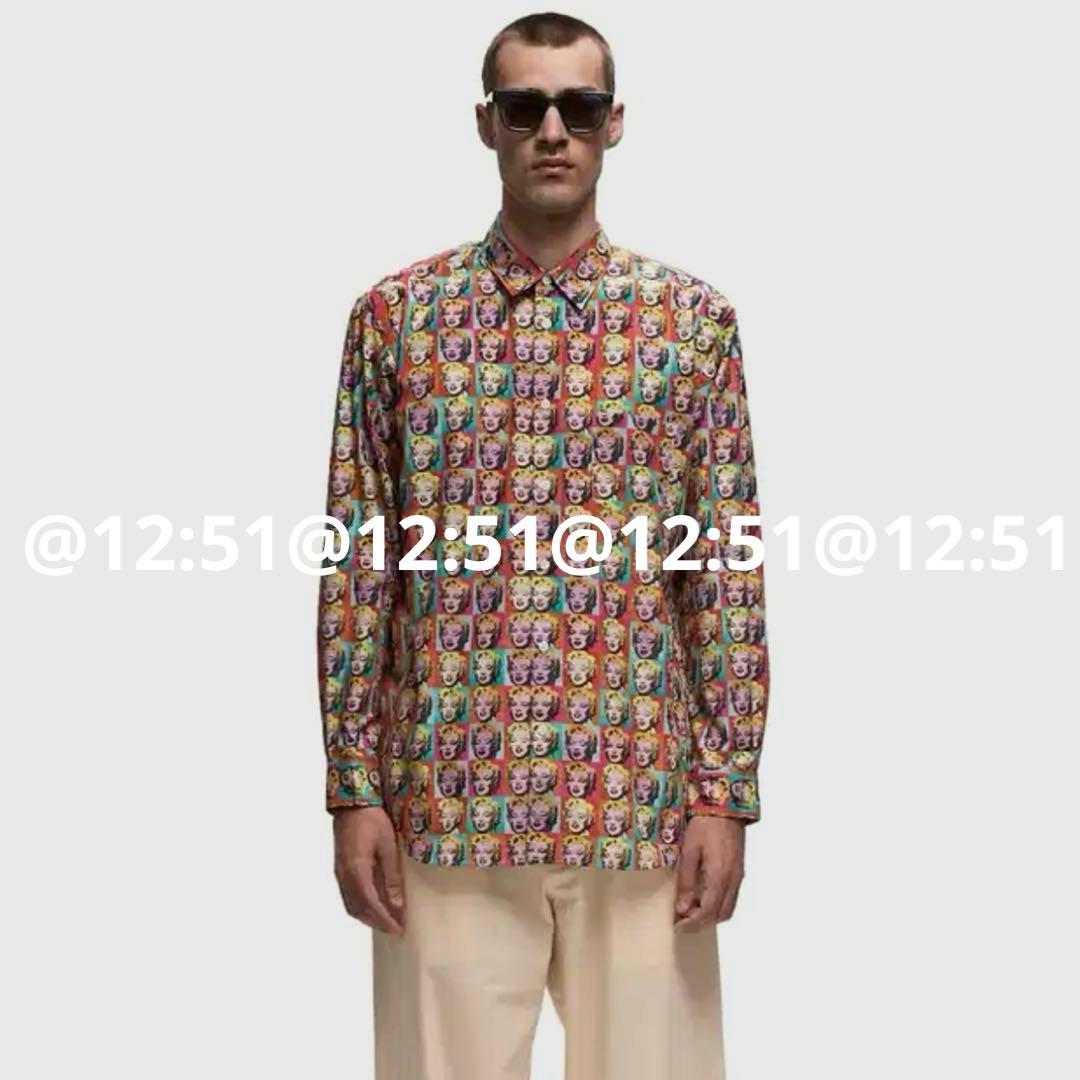 24SS コム デ ギャルソン シャツ アンディ ウォーホル フランス製 XL