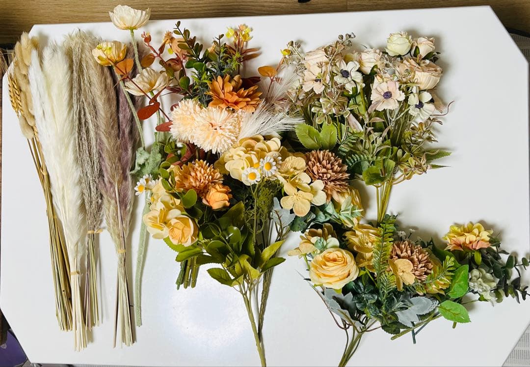 【造花】くすみ系フラワーセット