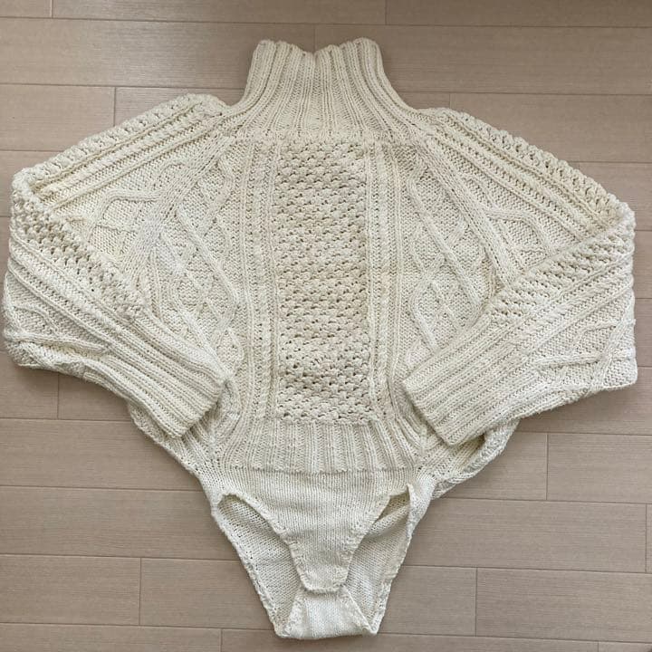 に*つ様 JUNMIKAMI ボディスーツニット　コットン