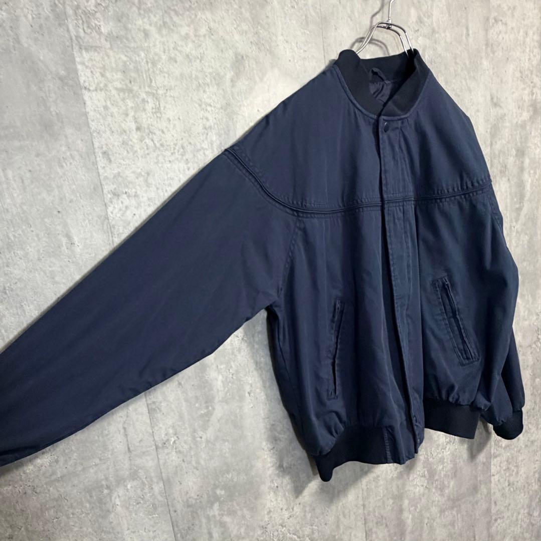 KNIGHTSBRIDGEダービージャケットMネイビー90s短丈ブルゾン