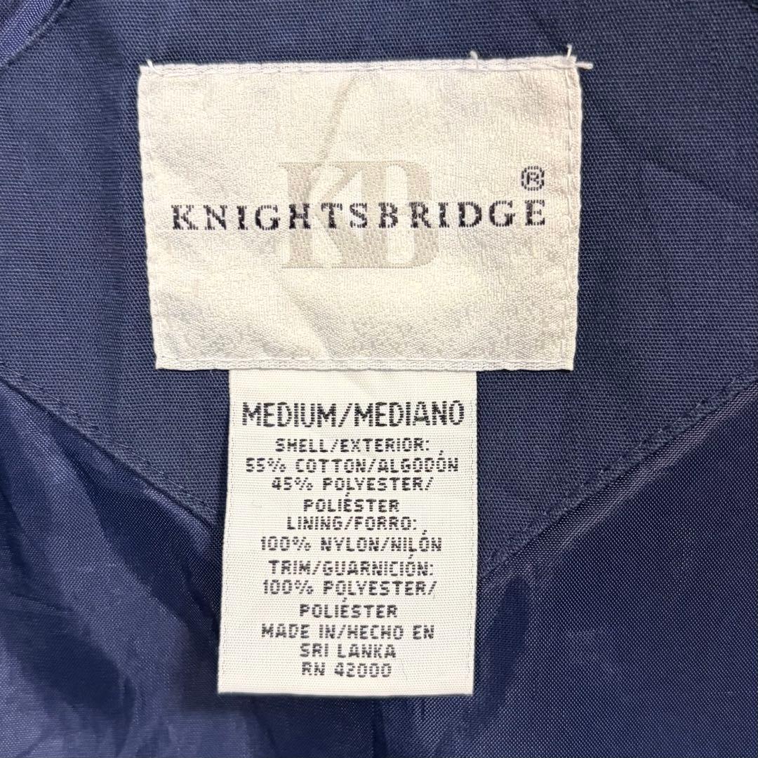 KNIGHTSBRIDGEダービージャケットMネイビー90s短丈ブルゾン