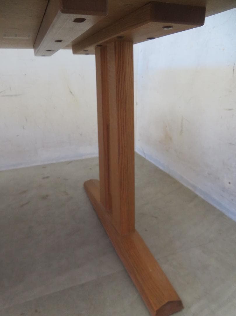 美品■シラカワ木工■飛騨高山■オーク材■和モダンデザイン■ダイニングテーブル■