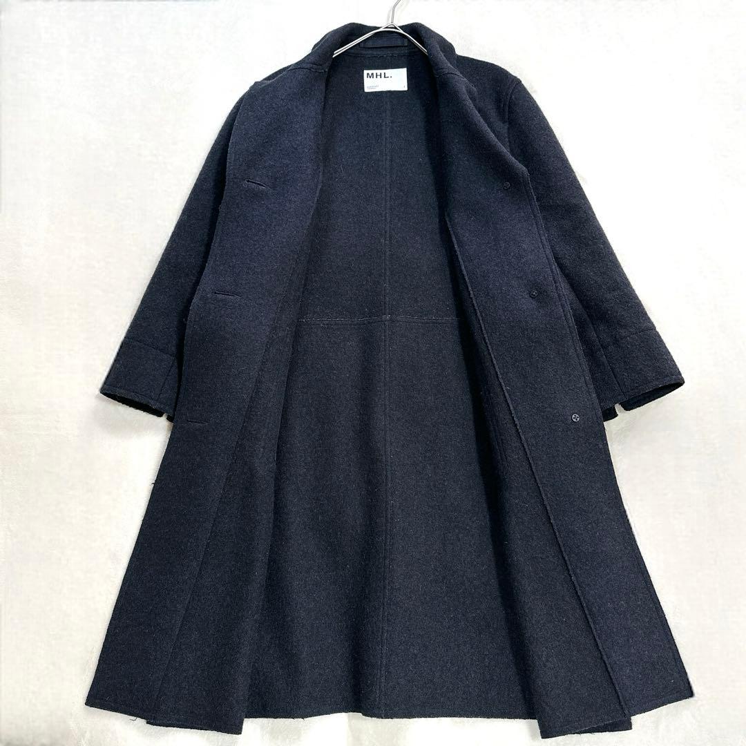 極美品 マーガレットハウエル S メルトン コート FOX BROTHERS