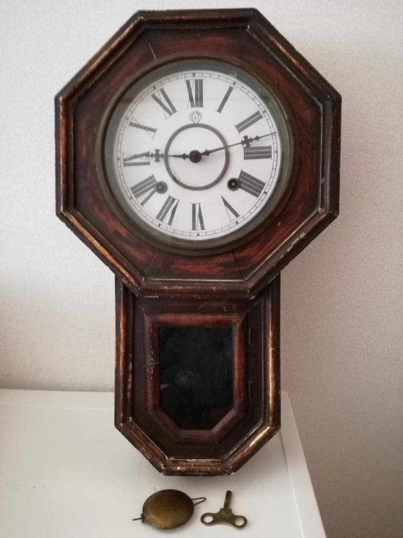 アンティーク柱時計 振り子時計 掛け時計　アンソニア時計