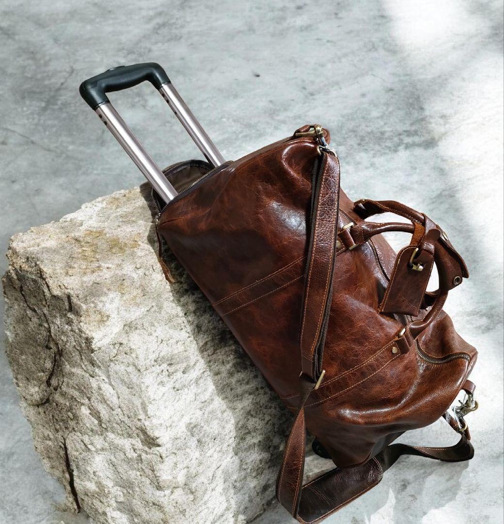 牛革 本革 大容量 3way キャリー ボストン ビジネス バック 出張 旅行