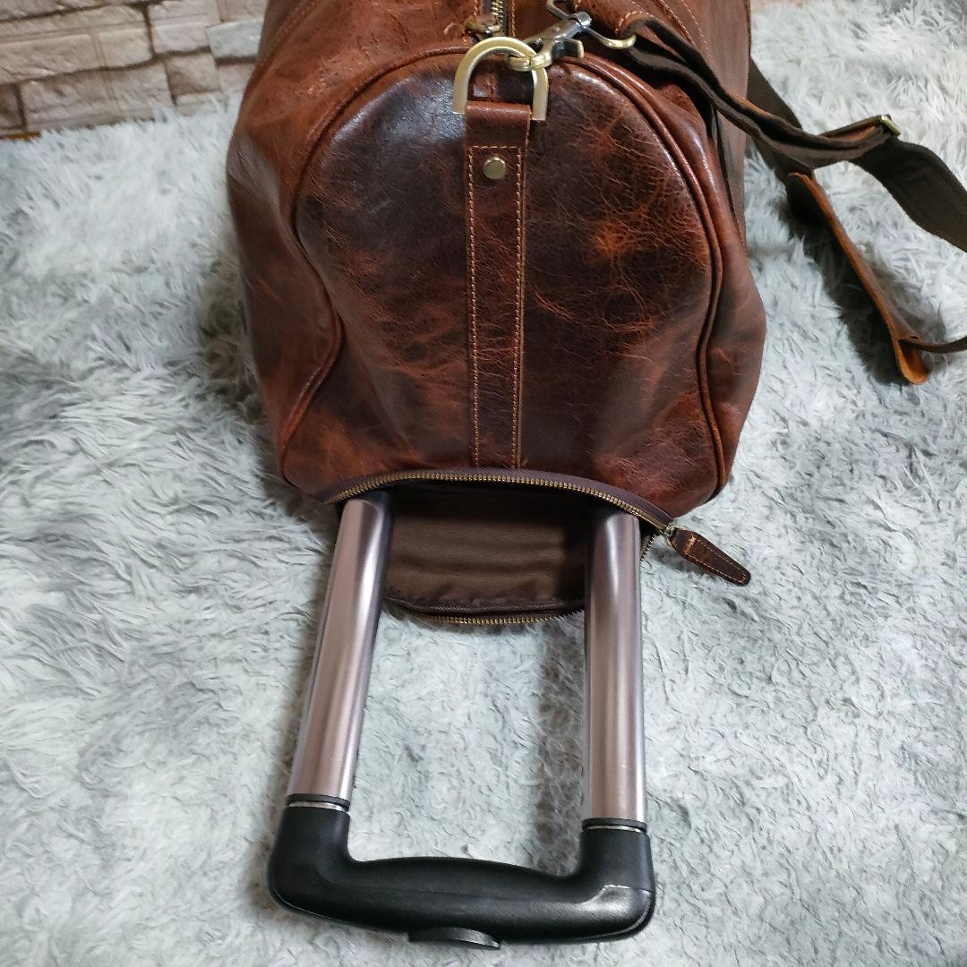 牛革 本革 大容量 3way キャリー ボストン ビジネス バック 出張 旅行