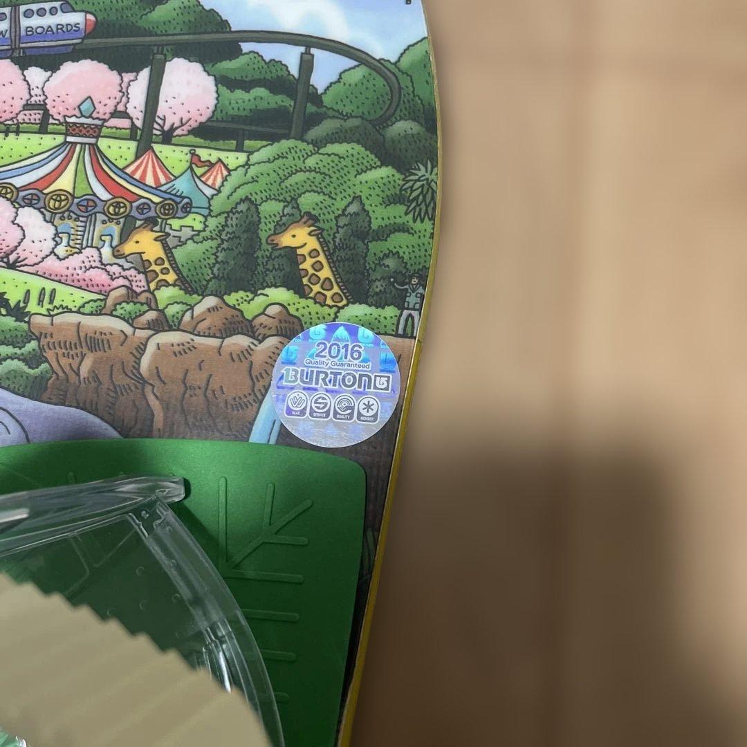 【美品】バートン　キッズ　スノーボード　100センチ　バインディング付き