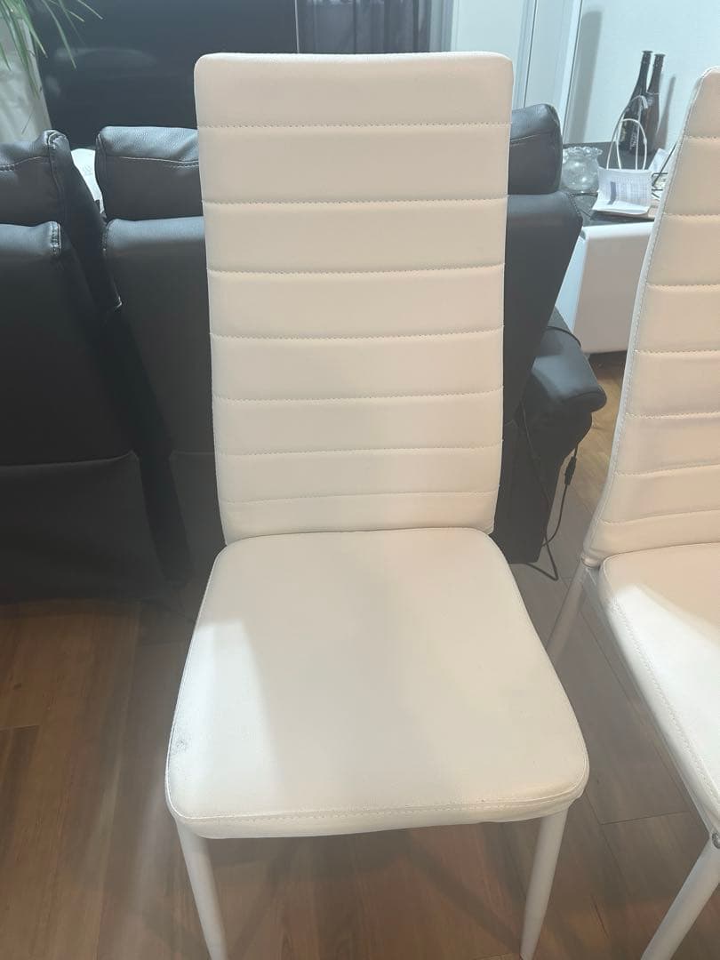 ホワイト ダイニングチェア　一脚