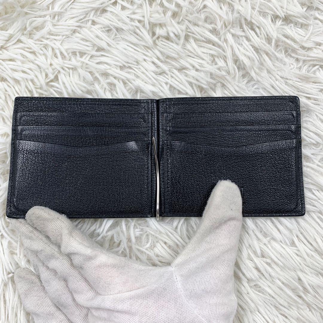 【✨極美品✨】ダンヒル マネークリップ レザー ブラック
