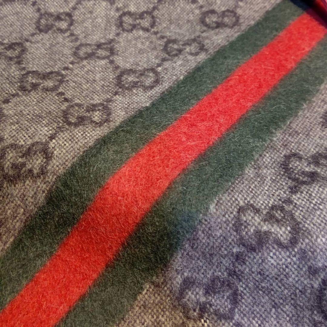 ❤美品箱付き❤GUCCI マフラー ストール ショール スカーフ❤　ブラウン　❤