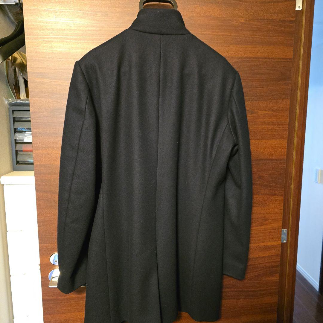 theoryメンズスタンドカラーコートbelvin　ネイビーM　カシミア混紡