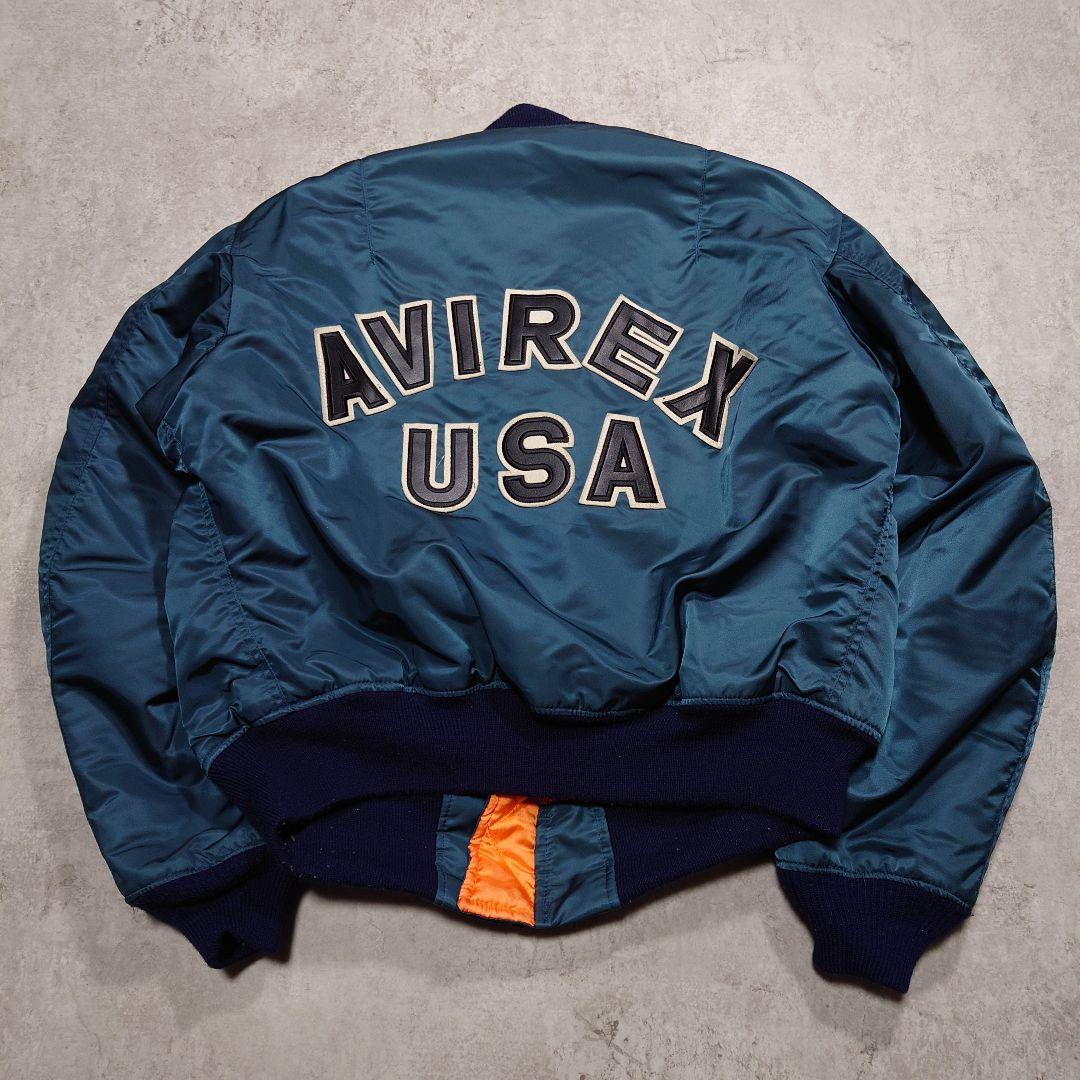 AVIREX アヴィレックス MA-1USA製 コマーシャルロゴ M