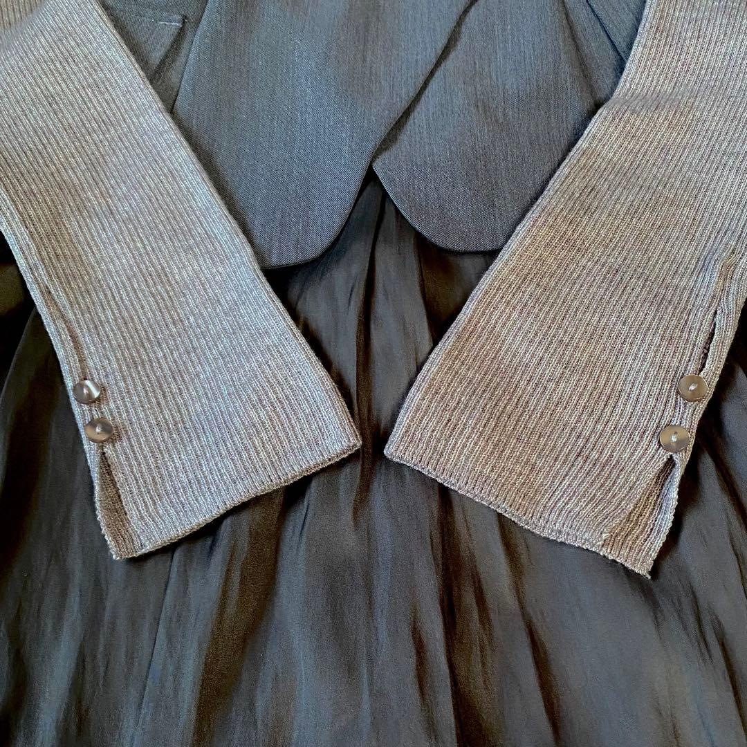 FRAY I.D ビスチェコンビニットワンピース　グレー系　ロングワンピース